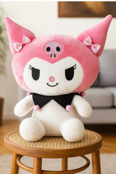 Küçük resim: Kuromi peluş oyuncak büyük boy 🧸