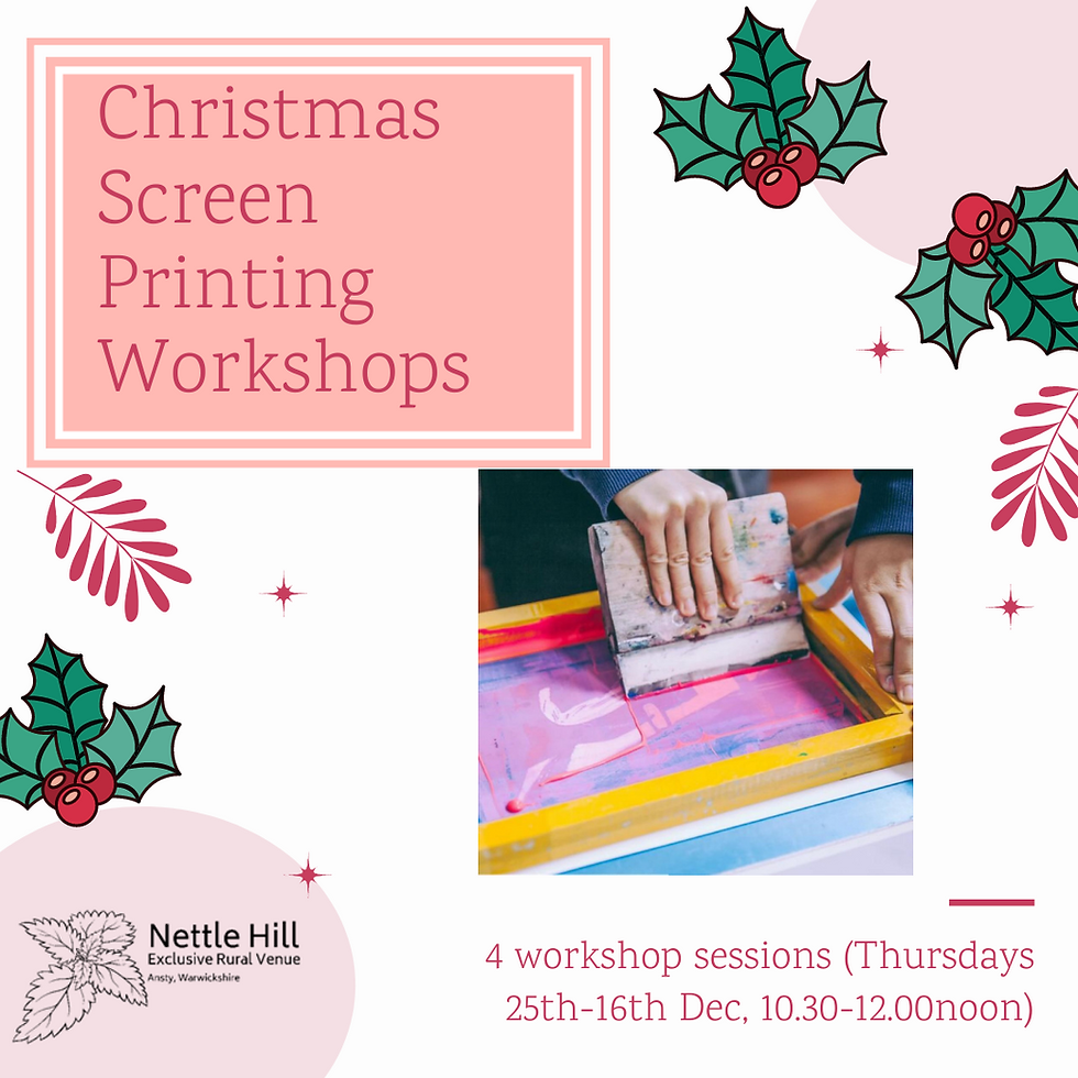 Christmas Screen Printing Workshop