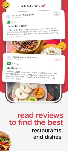 ابلكيشن Zomato 