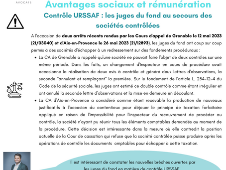 Lundi actu Synanto - avantages sociaux et rémunération - 19 juin 2023