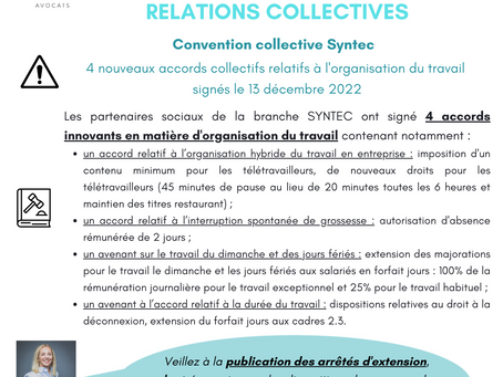 Lundi actu Synanto - relations collectives - 16 janvier 2023