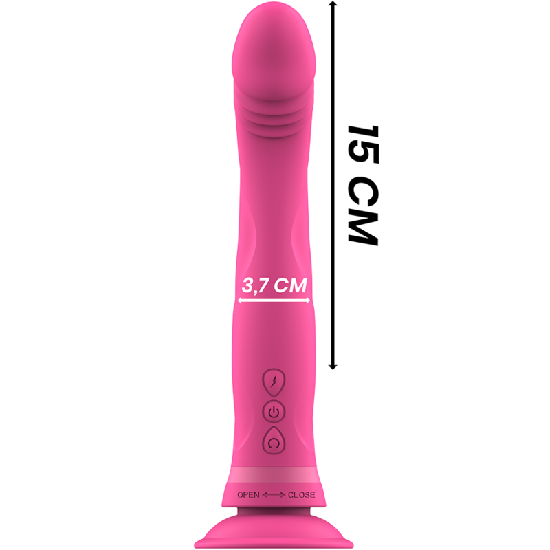 Thumbnail: INTENSE - MICHELANGELO DILDO VIBRADOR SILICONA ROSA