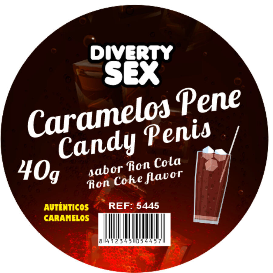 Thumbnail: DIABLO PICANTE - 20 CARAMELOS CON FORMA DE PENE CON SABOR RON COLA