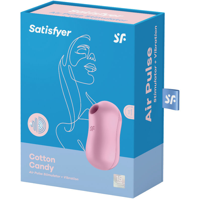 Thumbnail: SATISFYER - COTTON CANDY ESTIMULADOR Y VIBRADOR LILA