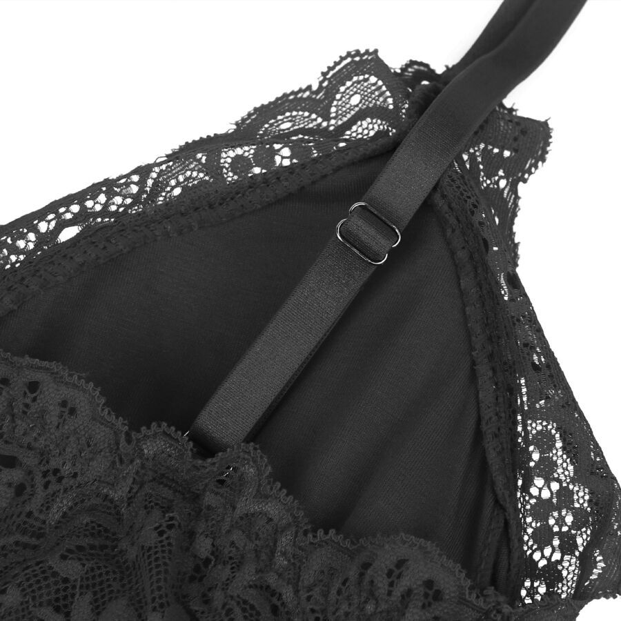 Thumbnail: SUBBLIME - TEDDY DETALLE ENCAJE FLORAL NEGRO S/M