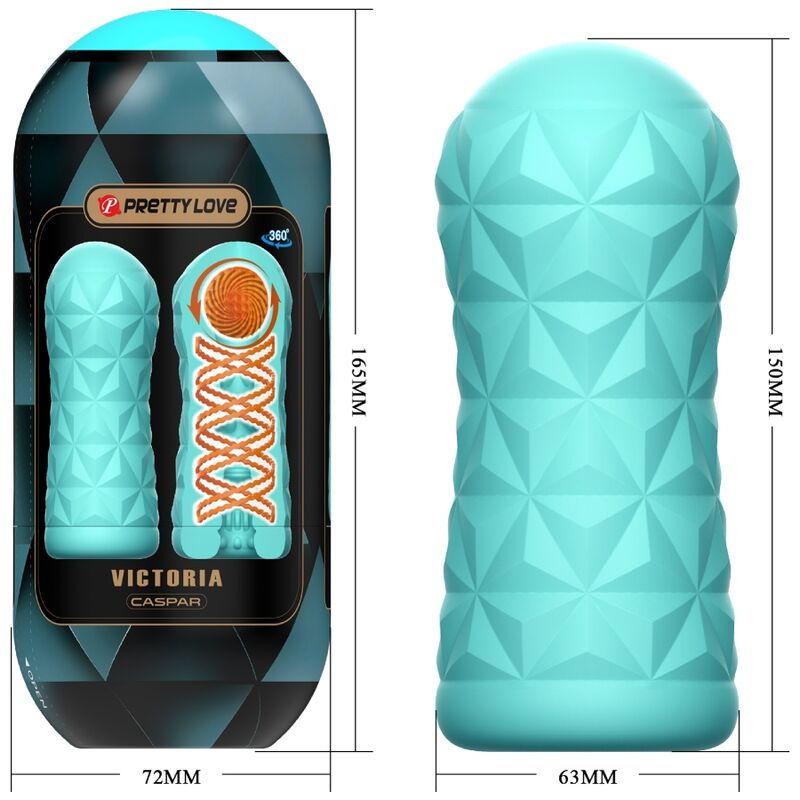 Thumbnail: PRETTY LOVE - MASTURBADOR VICTORIA CASPAR VERDE AGUA