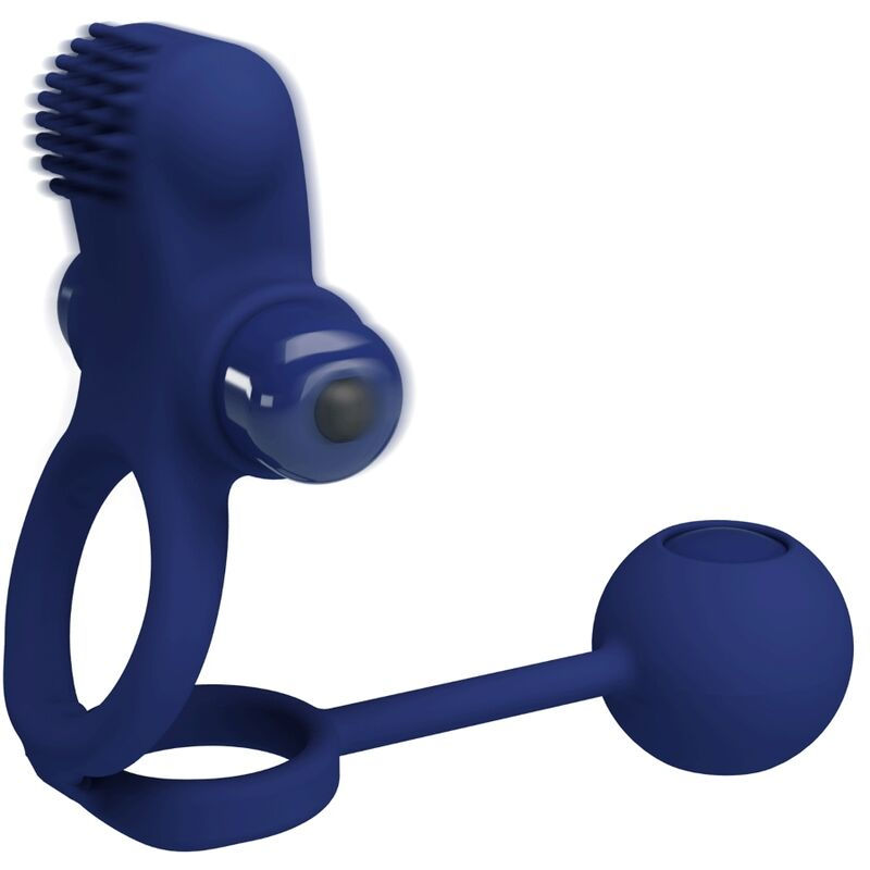 Thumbnail: PRETTY LOVE - REMINGTON DOBLE ANILLO VIBRADOR CON PLUG AZUL