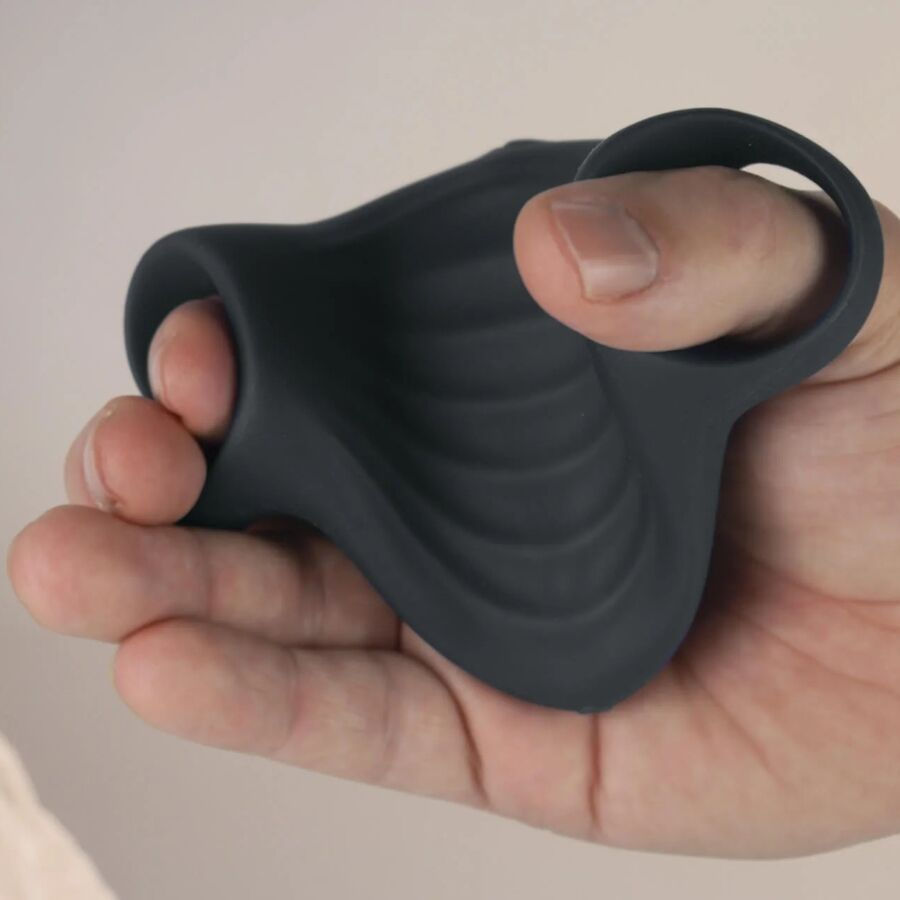 Thumbnail: ROCKS- OFF - PALM MASTURBADOR VIBRADOR FLEXIBLE NEGRO