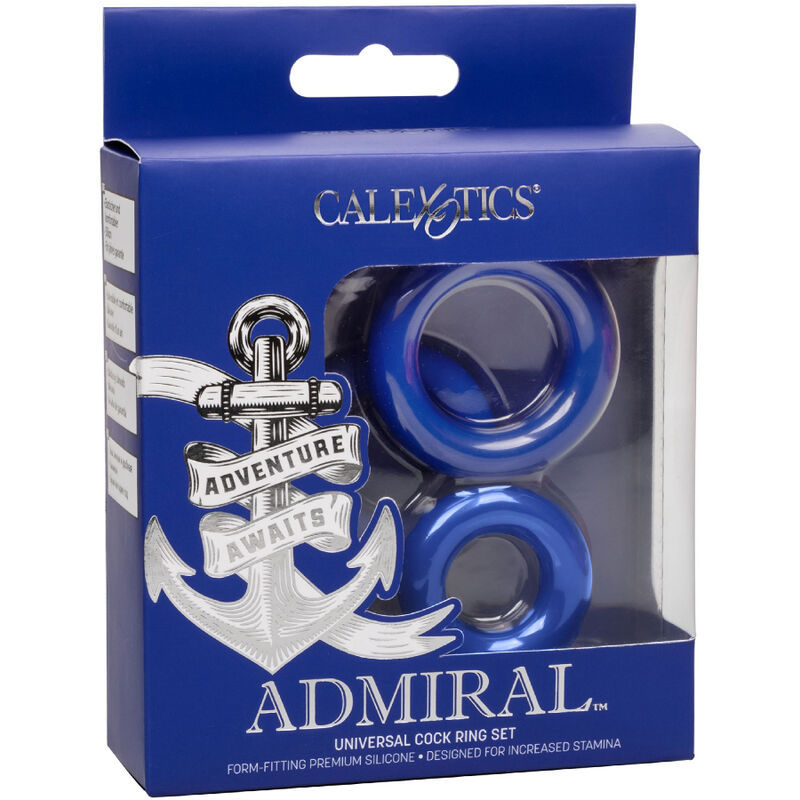 Thumbnail: CALEXOTICS - ADMIRAL SET 3 ANILLOS PARA PENE AZUL
