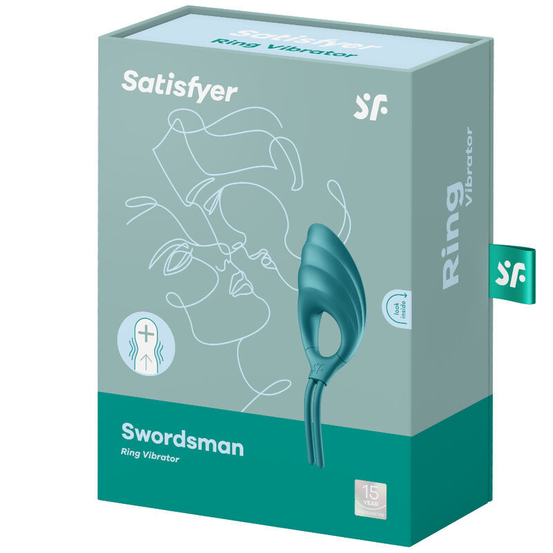 Thumbnail: SATISFYER - SWORDSMAN ANILLO VIBRADOR VERDE