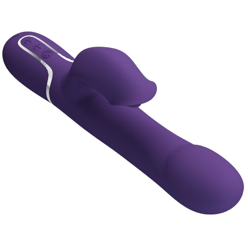 Thumbnail: PRETTY LOVE - ZALIN VIBRADOR RABBIT PERLAS 4 EN 1 MORADO