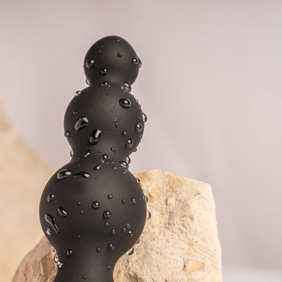 Thumbnail: ROCKS- OFF - PETITE SENSATIONS BUBBLES PLUG ANAL VIBRADOR NEGRO
