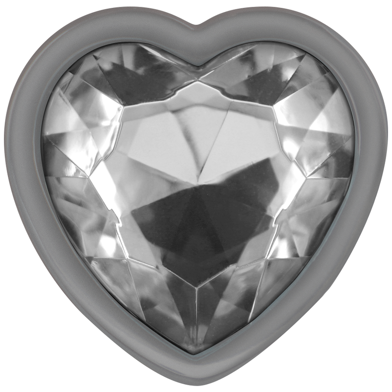 Thumbnail: INTENSE - PLUG ANAL METAL ALUMINIO CORAZÓN BLANCO TALLA M