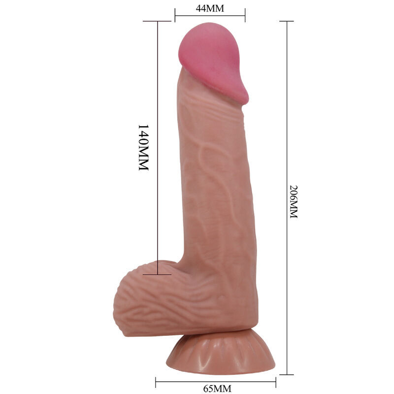 Thumbnail: PRETTY LOVE - SLIDING SKIN SERIES DILDO REALÍSTICO CON VENTOSA PIEL DESLIZANT...