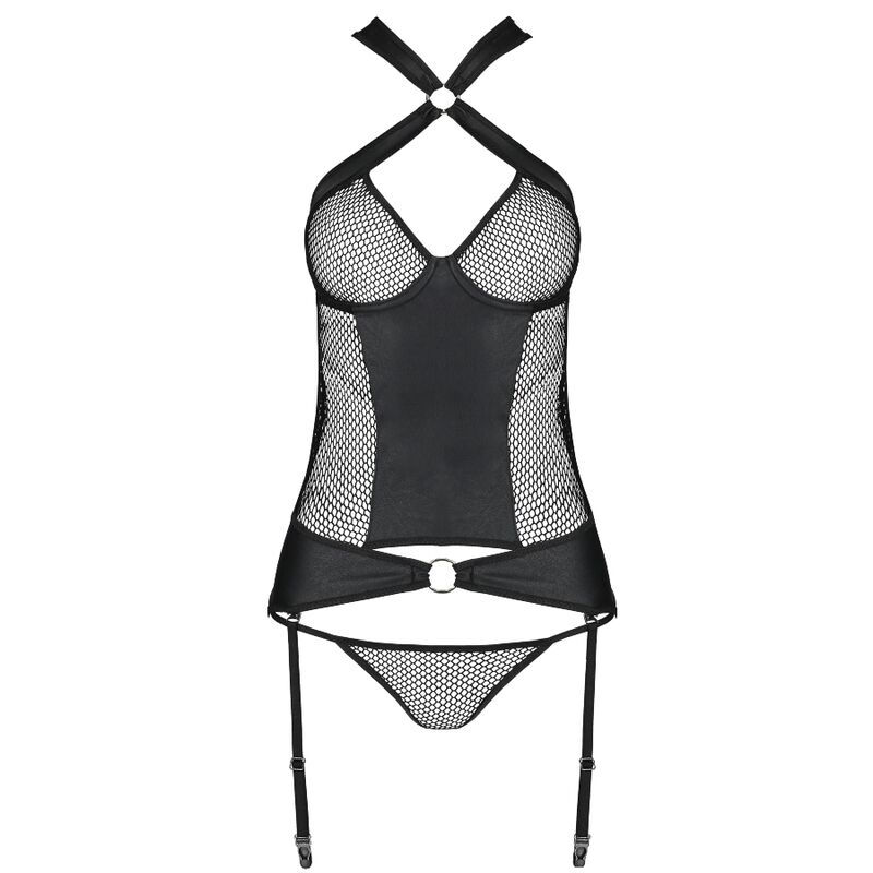 Thumbnail: PASSION - AMANDA CORSET CUERO ECOLOGICO S/M