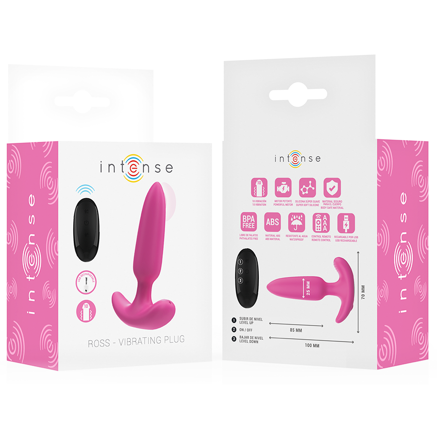 Thumbnail: INTENSE - ROSS PLUG ANAL 10 VIBRACIONES ROSA CONTROL REMOTO