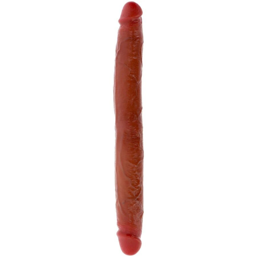 GET REAL - DILDO DOBLE DONG DE SILICONA CARAMELO 35 CM