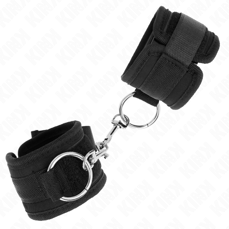 Thumbnail: KINK - MUÑEQUERAS NEGRO AJUSTABLE 18-35 CM X 6 CM
