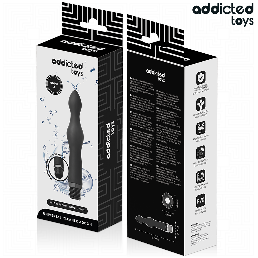 Thumbnail: ADDICTED TOYS - LIMPIADOR ANAL CON ADAPTADOR UNIVERSAL MODELO 3