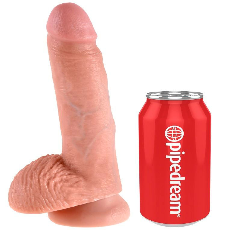 Thumbnail: KING COCK - 7 PENE REALÍSTICO NATURAL 17.8 CM