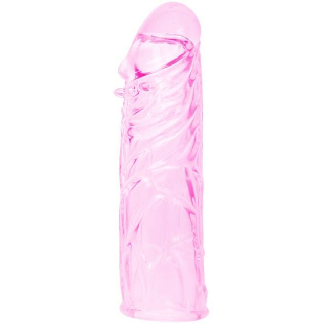 Thumbnail: BAILE - FUNDA ROSA PENE SILICONA ESTIMULANTE 13 CM