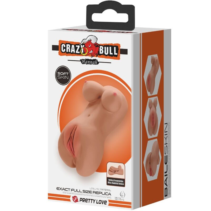 Thumbnail: CRAZY BULL - HANNAH MASTURBADOR DOBLE VAGINA & ANO REALÍSTICO MULATO