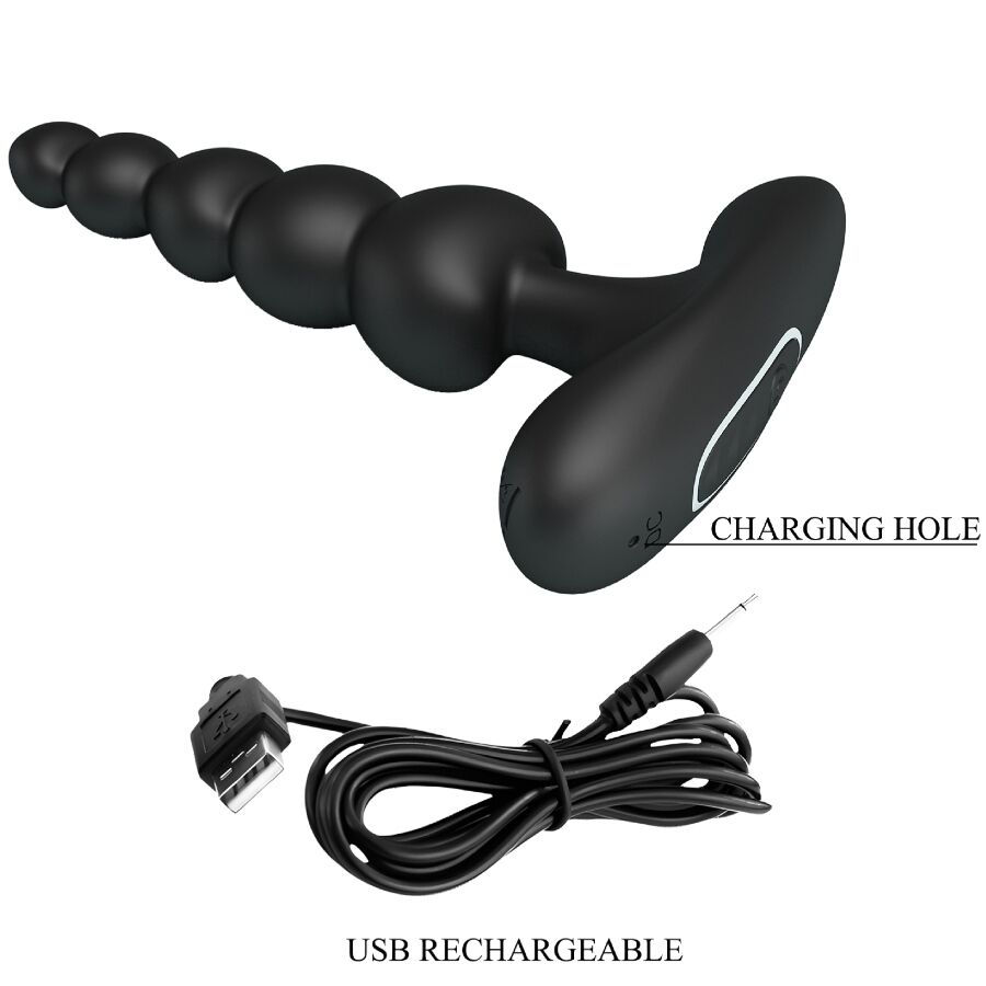 Thumbnail: PRETTY LOVE - CORBAN VIBRADOR ANAL 10 VIBRACIONES NEGRO