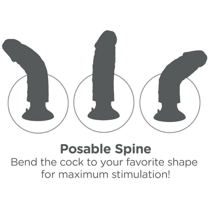 Thumbnail: KING COCK - DILDO VIBRADOR 15.24 CM NATURAL