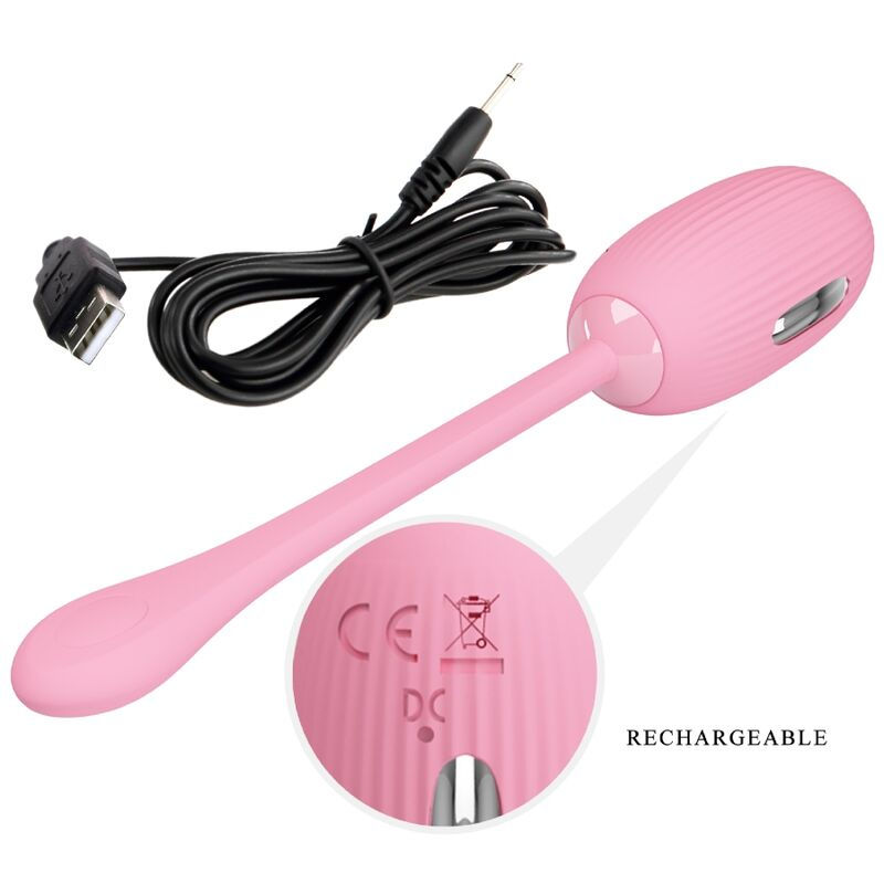 Thumbnail: PRETTY LOVE - DOREEN HUEVO VIBRADOR RECARGABLE ROSA