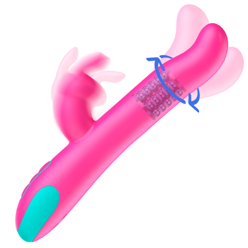 HAPPY LOKY - PLUTO RABBIT VIBRATOR & ROTATOR COMPATIBLE CON WATCHME WIRELESS ...