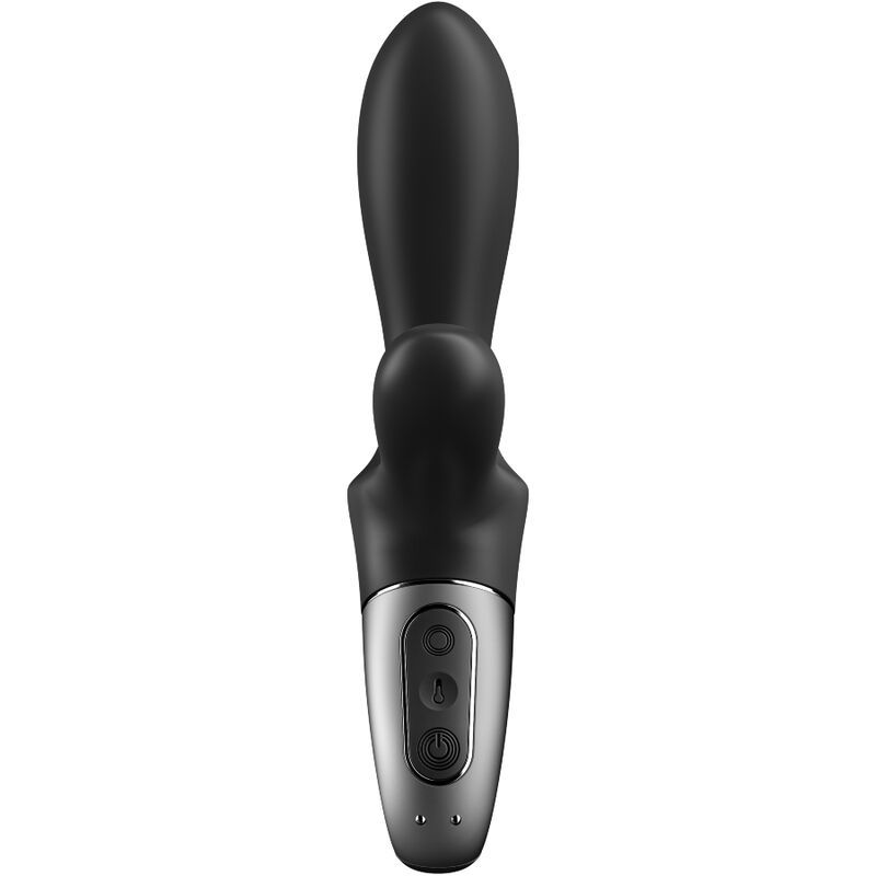 Thumbnail: SATISFYER - HEAT CLIMAX+ VIBRADOR ANAL APP NEGRO