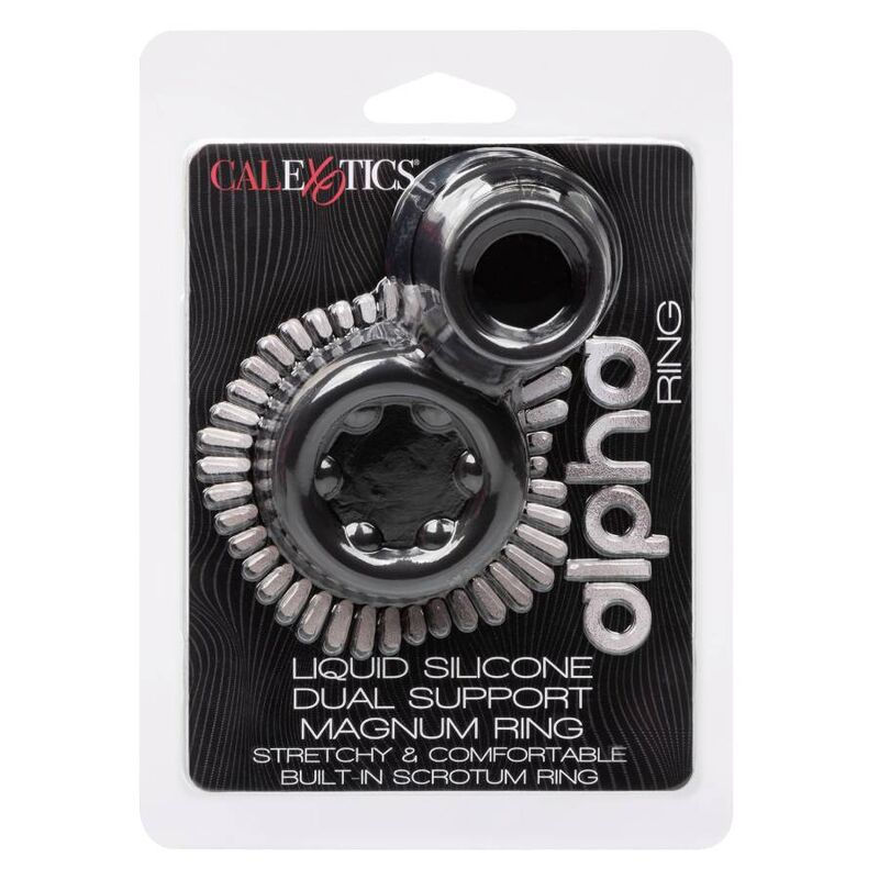 Thumbnail: CALEXOTICS - ALPHA DUAL MAGNUM RING NEGRO