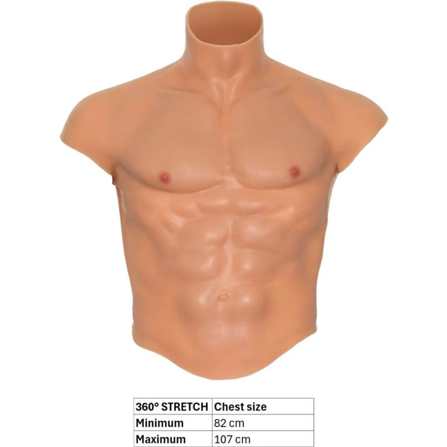 Thumbnail: HIDDEN DESIRE - ALTER EGO CAMISETA SILICONA TORSO MASCULINO CON ABDOMINALES N...