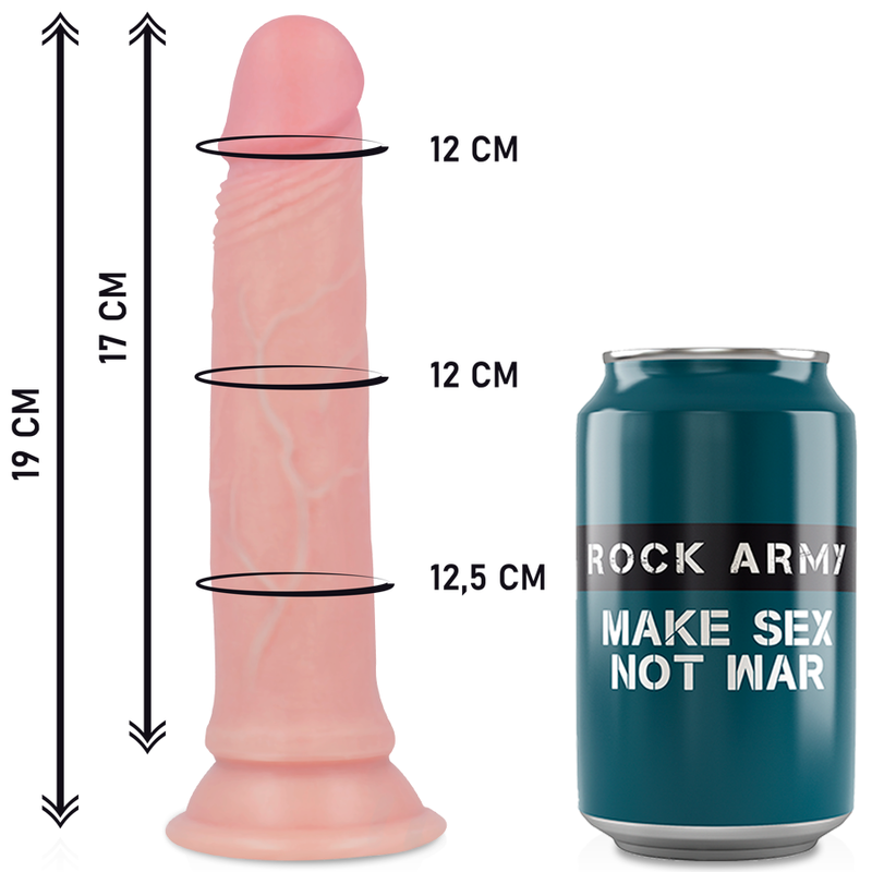 Thumbnail: ROCKARMY - HARNESS + LIQUID SILICONE DILDO PREMIUM AVENGER 19 CM -O- 3.98 CM