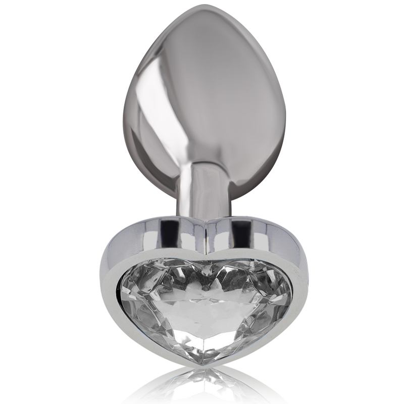 Thumbnail: INTENSE - PLUG ANAL METAL ALUMINIO CORAZÓN BLANCO TALLA M