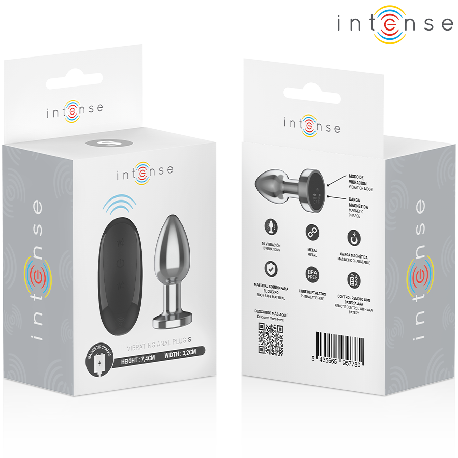 Thumbnail: INTENSE - PLUG ANAL 10 VIBRACIONES METAL CON CONTROL REMOTO S