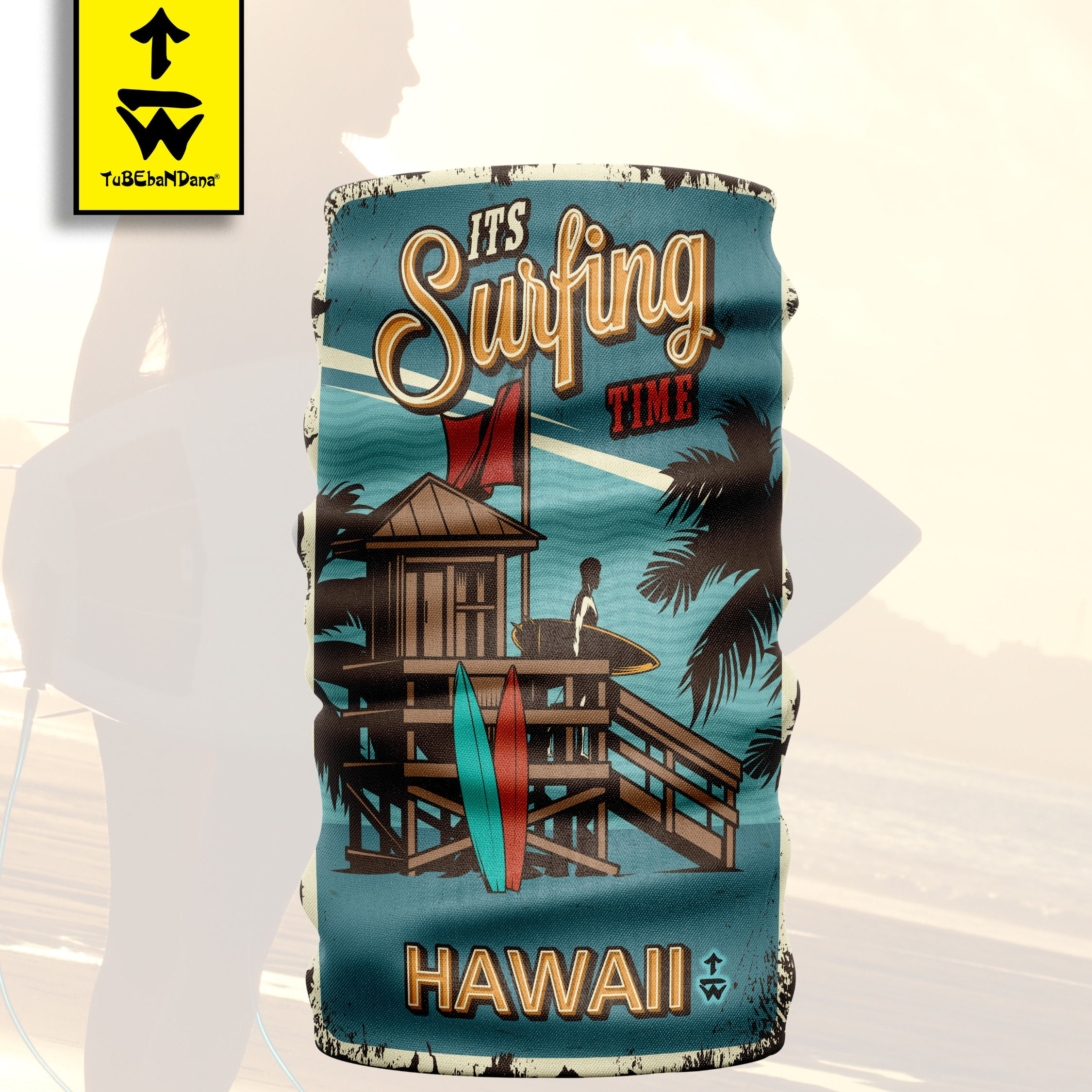 b2b Hawaii - Hawaii OEKO-TEX 100 Seamless Bandanası