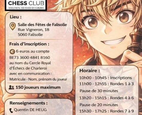 JEF - Etape 2 Charleroi (Sambreville) - Attention : les inscriptions payées sont prioritaires