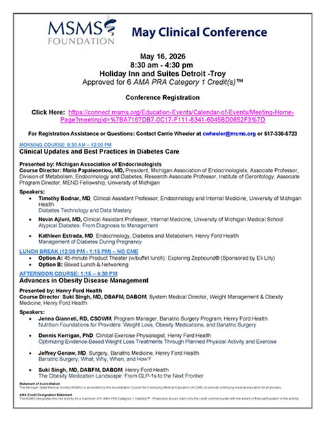 MSMS May Clinical Conference - Diabetes and Obesity Comp Flyer_.jpg