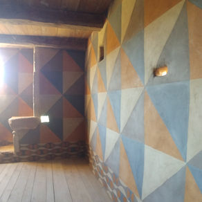 FINALISATION DE LA FRESQUE MEDIEVALE de la tour du château du Cuzoul