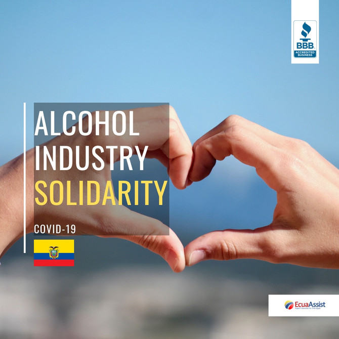 COMPANIES IN ECUADOR WILL STOP PRODUCING LIQUOR AND PAINT TO MAKE ALCOHOL AND ANTIBACTERIAL GEL