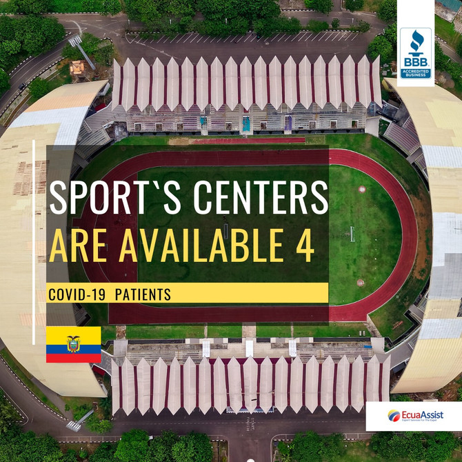 SPORTS CENTERS ARE AVAILABLE FOR COVID-19 PATIENTS