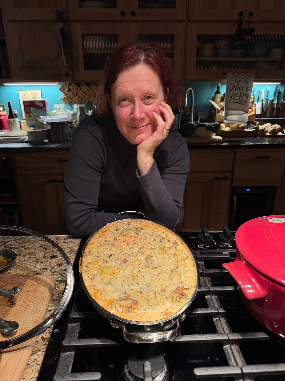 I do love cooking and baking - my stress relief, meditation substitute, and reminder of food being a source of good energy.