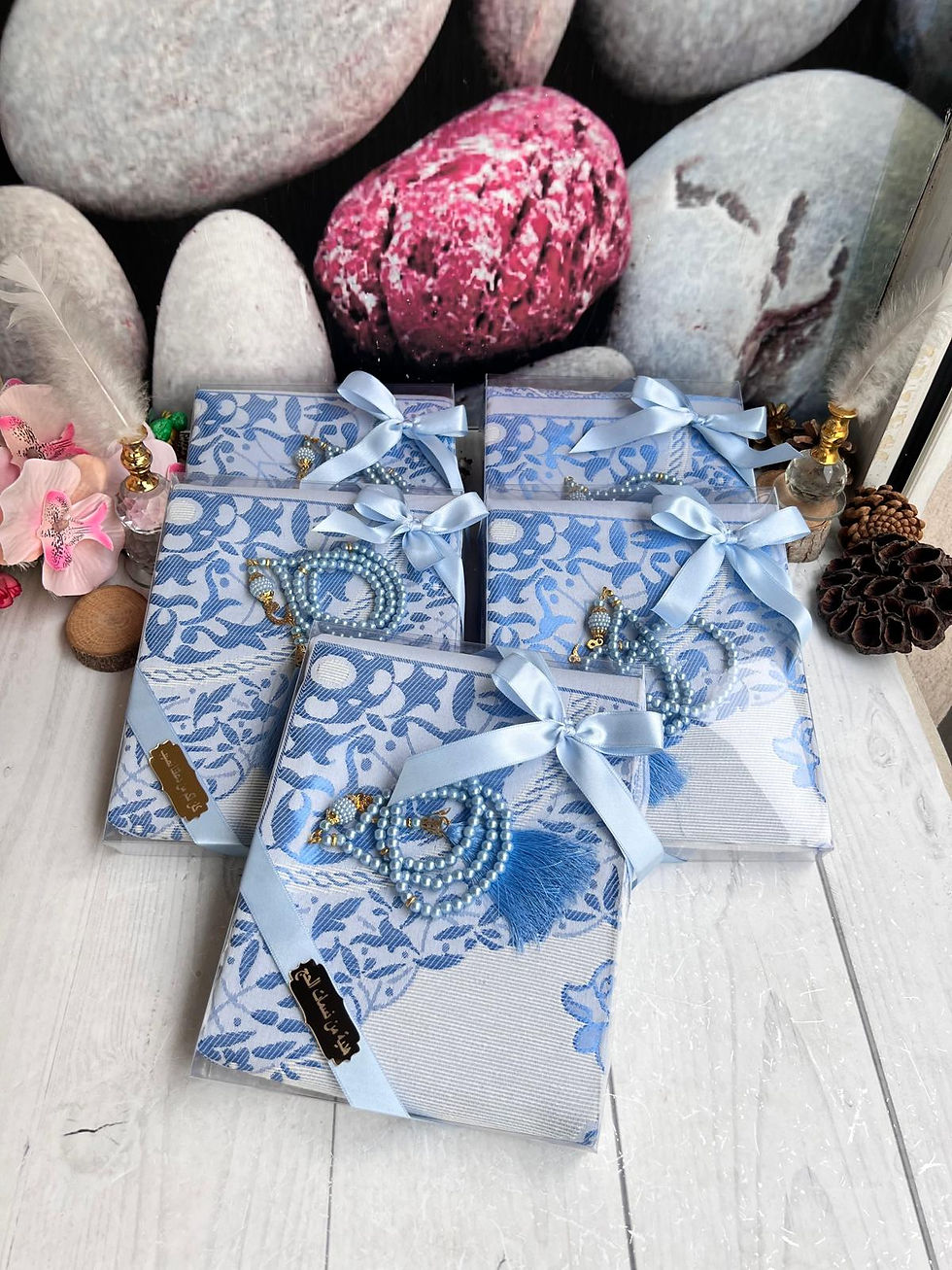 Küçük resim: Anne Günü Hediyesi Dini Hediyelik Seccade Tespih İslami Hediyelik - Lacivert