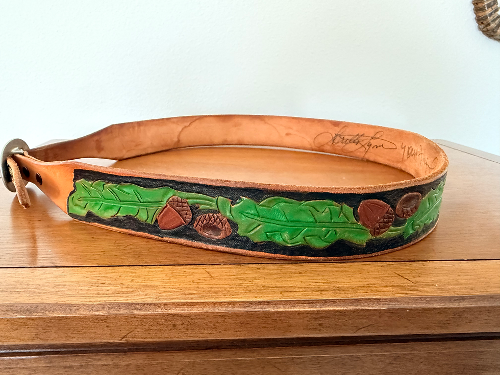 Thumbnail: Loretta Lynn Signed Leather Belt