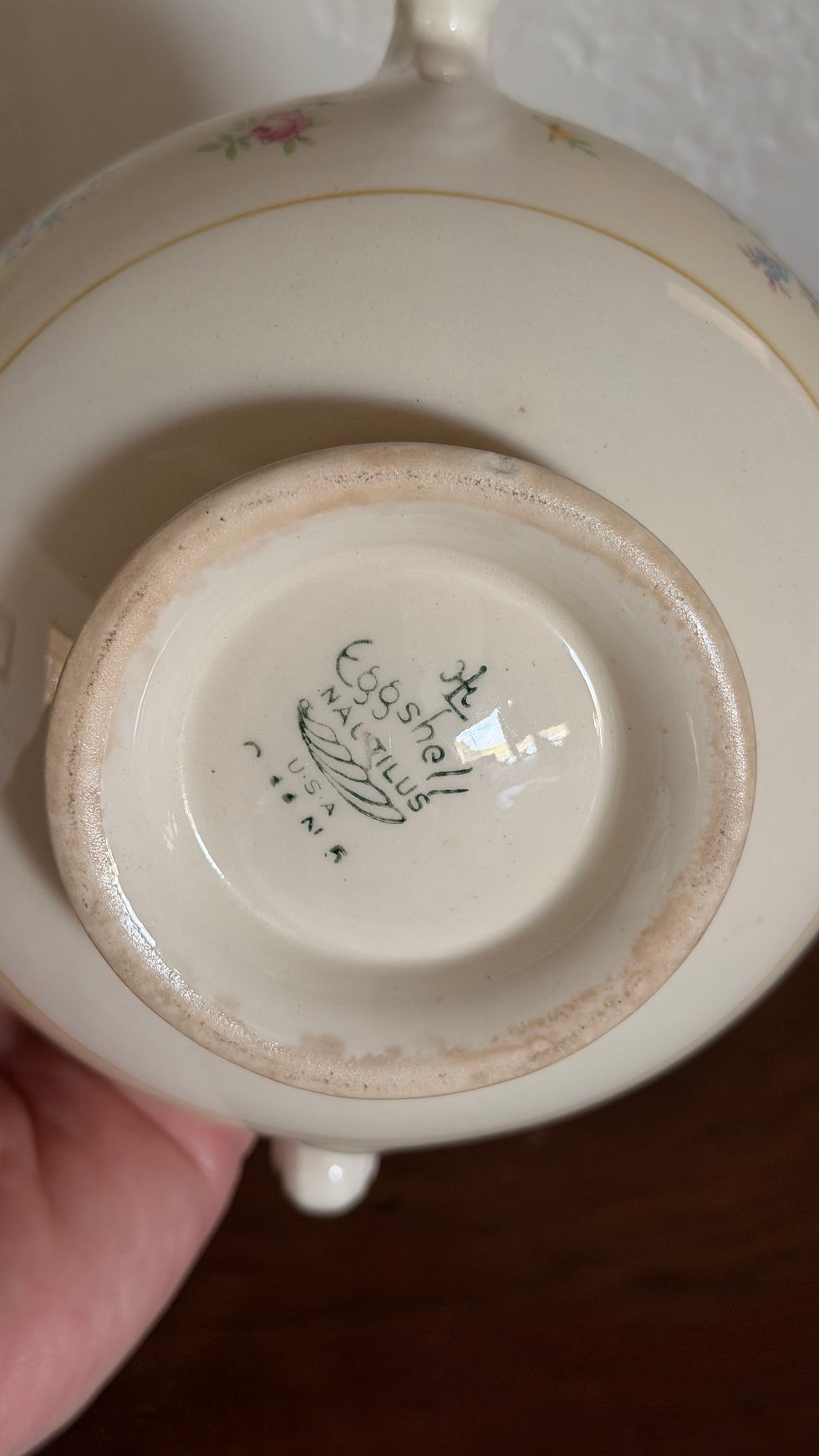 Thumbnail: Vintage Eggshell Nautilus China (Set of 3)