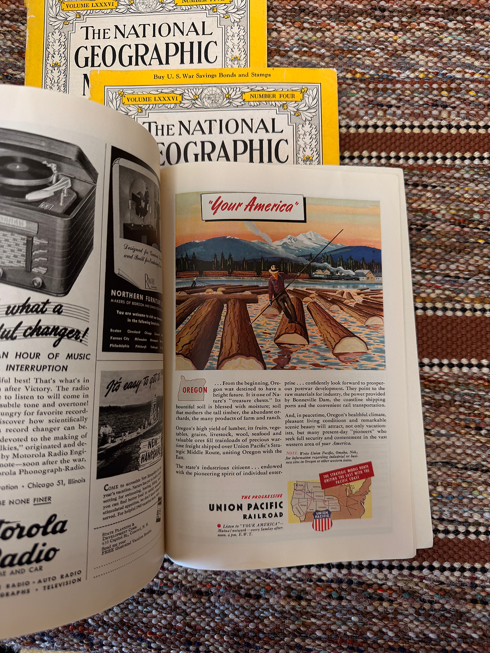 Thumbnail: Antiques & 1940s National Geographic Lot