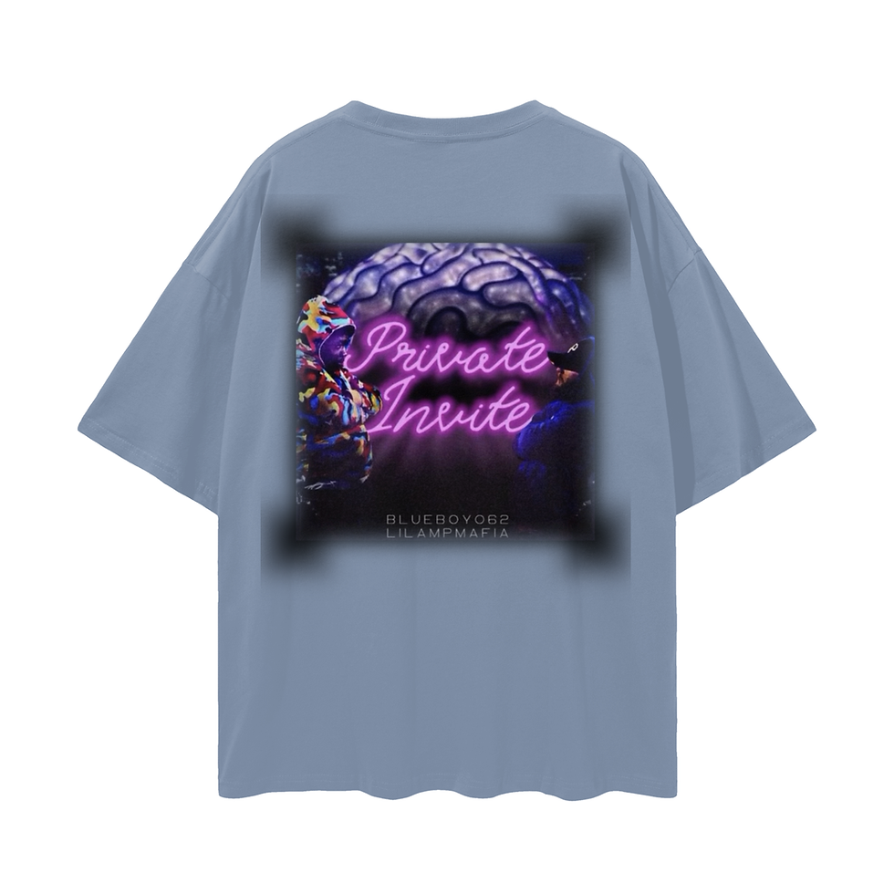 Thumbnail: "Blueboy062 Private Invite" Front & Back Oversize Tee
