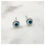 Thumbnail: White stud eye earrings