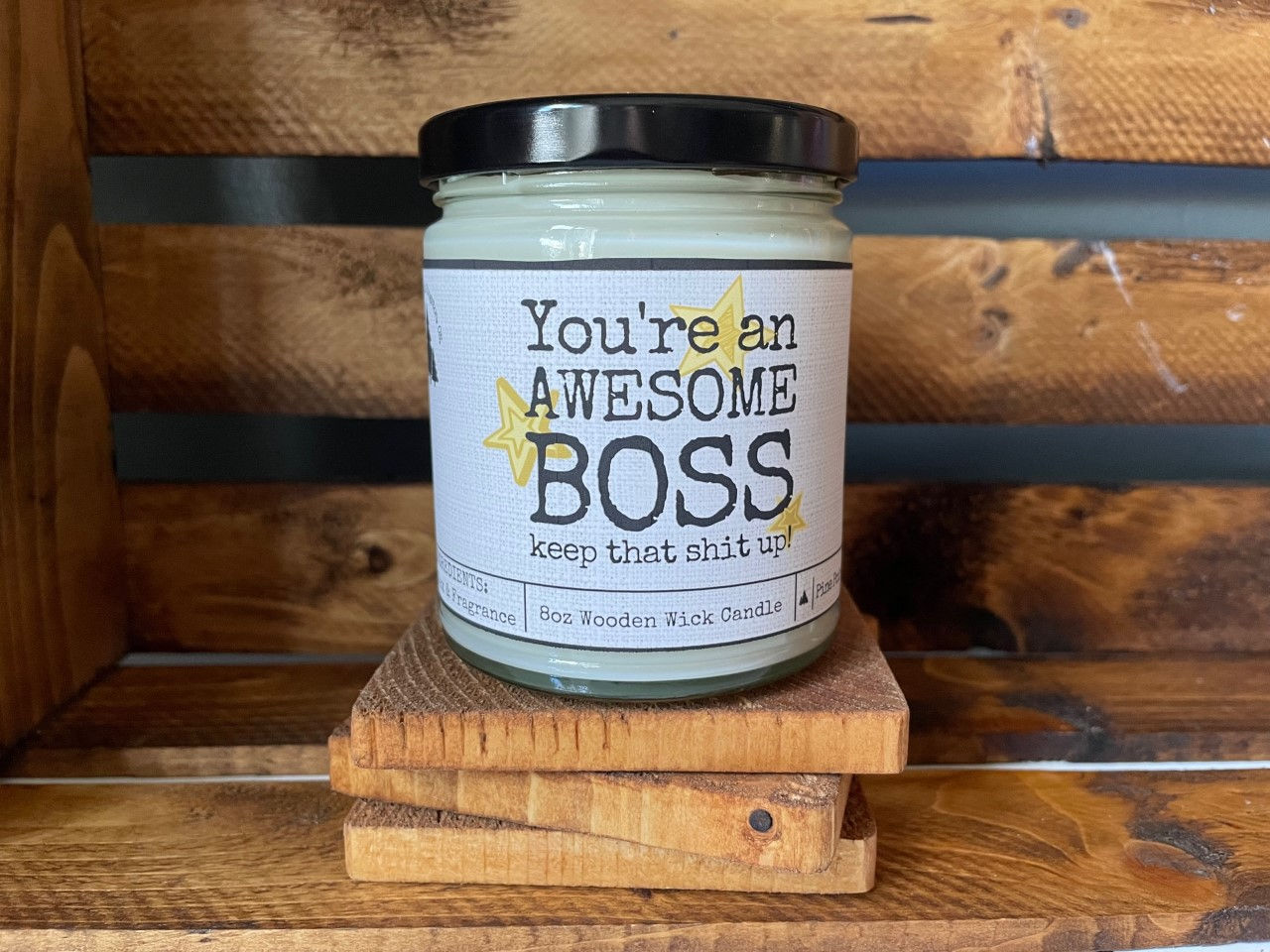 Awesome Boss Candle